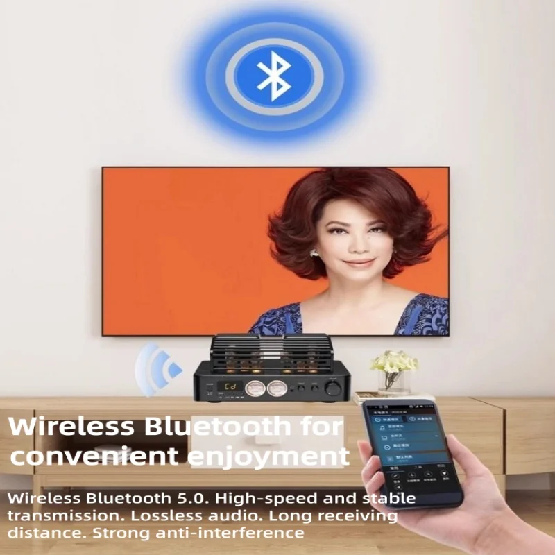 Ламповый усилитель мощности HIFI без потерь, Bluetooth 5.0, 8/10 ламп, регулировка Hi-Low басов, USB, оптический и коаксиальный вход, два УФ-метратора
Ламповый усилитель мощности HIFI без потерь, Bluetooth 5.0, 8/10 ламп, регулировка Hi-Low басов, USB, оптический и коаксиальный вход, два УФ-метратора