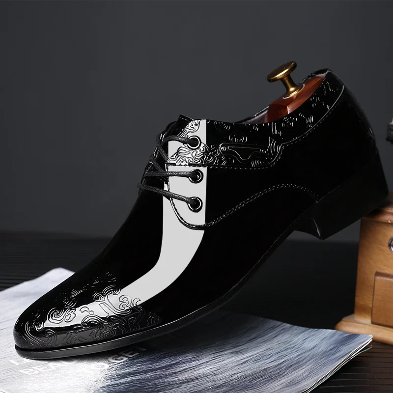 Classic Black Shoes for Man Glitter Leather Men's Dress Shoes Large Size 48 Business Vasual Shoes Men zapatos de vestir hombre
Classic Black Shoes for Man Glitter Leather Men's Dress Shoes Large Size 48 Business Vasual Shoes Men zapatos de vestir hombre