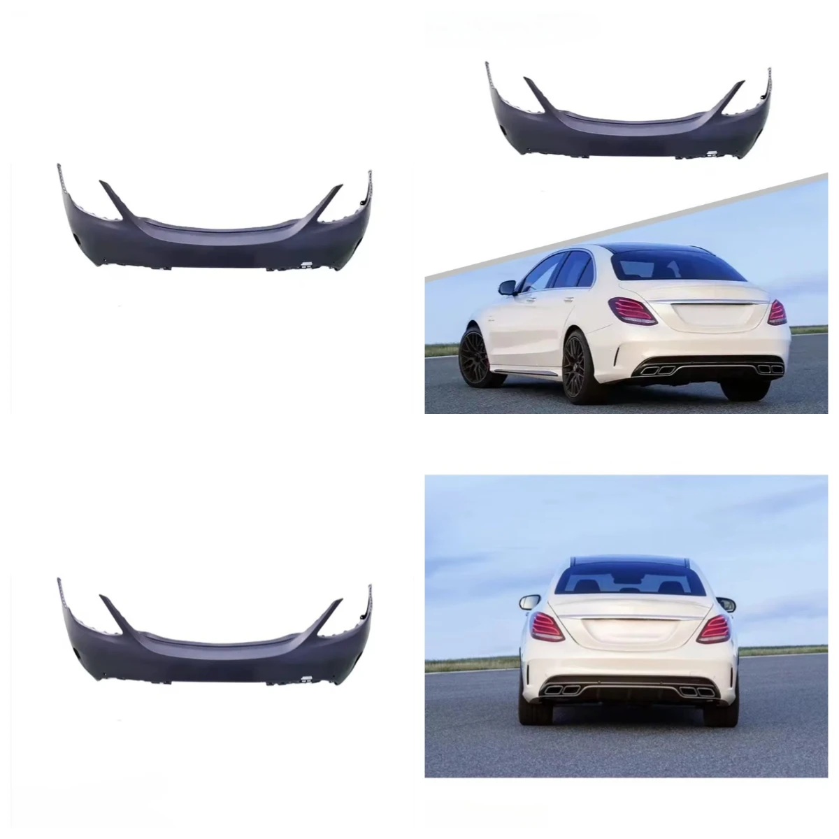 Stlf Style Car Accessories Rear Bumper For W205 Sedan 2015+
Stlf Style Car Accessories Rear Bumper For W205 Sedan 2015+