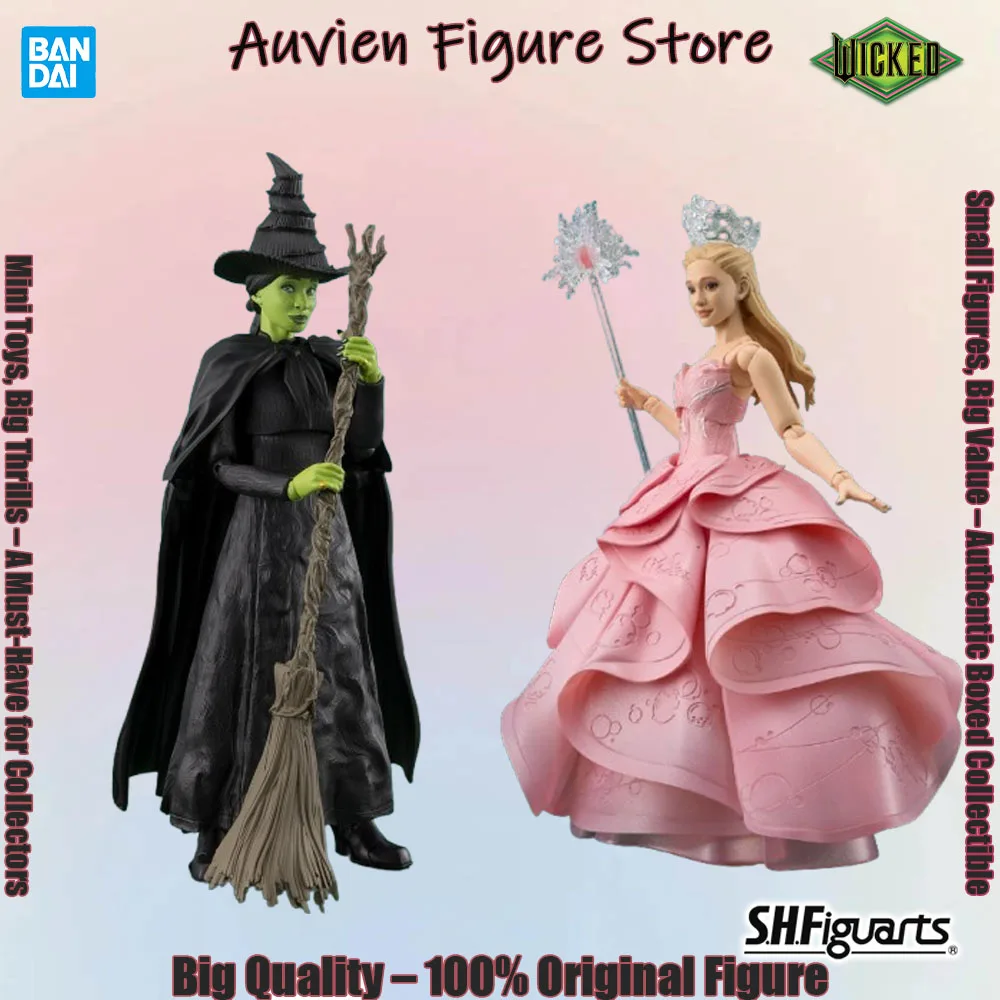 Официально лицензированная фигурка Bandai Shfiguarts Эльфаба и Глинда из аниме Wicked Part One, классическая модель персонажей
Официально лицензированная фигурка Bandai Shfiguarts Эльфаба и Глинда из аниме Wicked Part One, классическая модель персонажей
