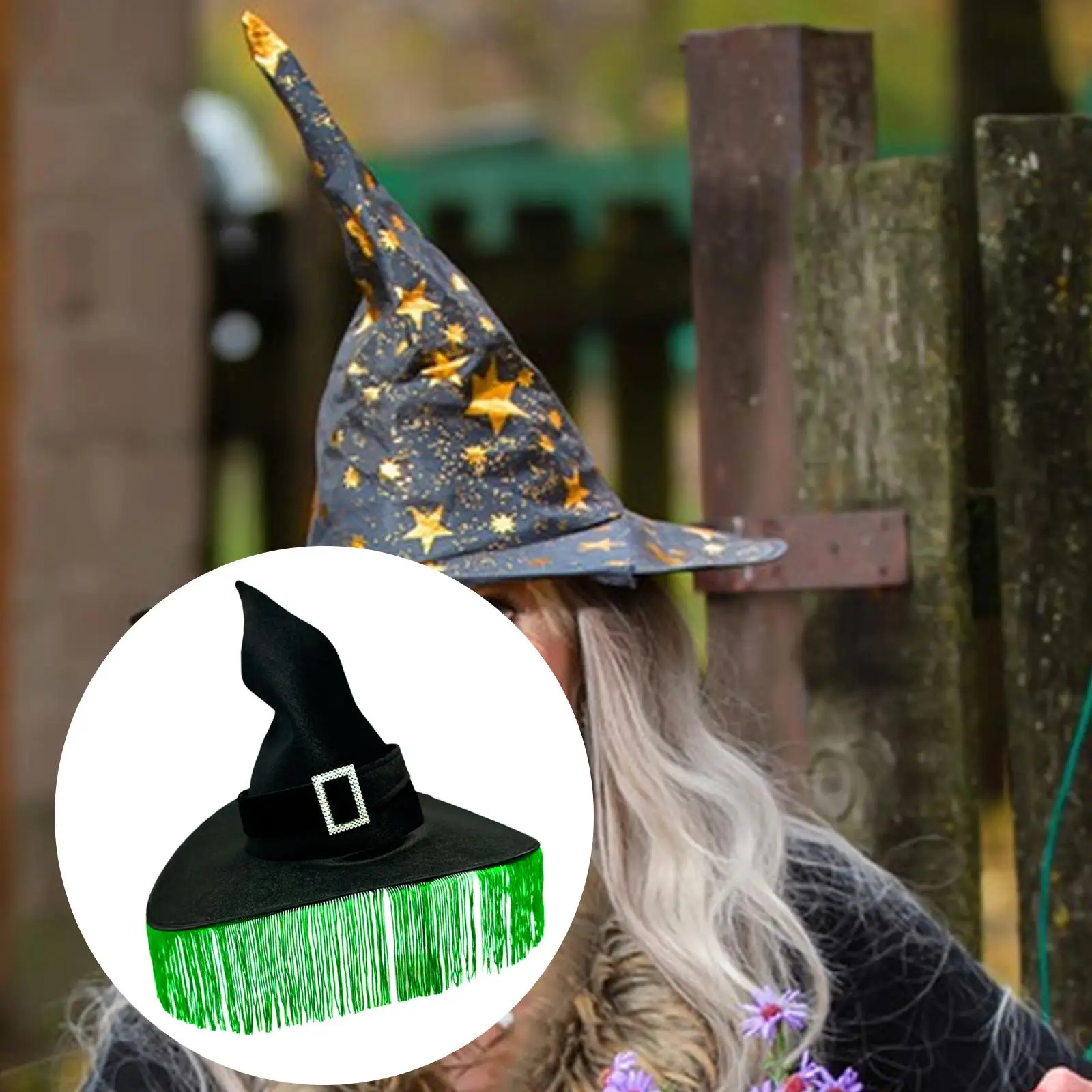 Women Halloween Witch Hat Lightweight Ruched Costume Accessories for Party Favor
Women Halloween Witch Hat Lightweight Ruched Costume Accessories for Party Favor
