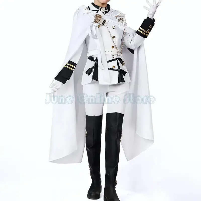 Sky04 Mikaela Hyakuya Cosplay Anime Seraph Of The End Cosplay Costume Halloween White Cloak Trench Coat Pants Gloves Wig Un44Gg!
Sky04 Mikaela Hyakuya Cosplay Anime Seraph Of The End Cosplay Costume Halloween White Cloak Trench Coat Pants Gloves Wig Un44Gg!