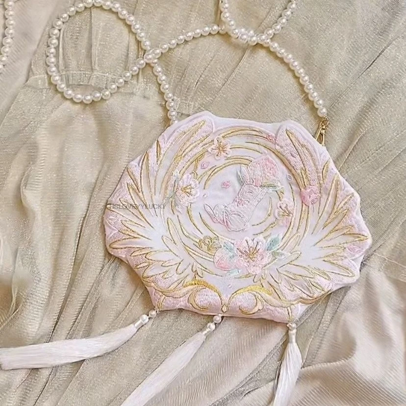Sweet Embroidery Rabbit Bag Antique Style Handmade Chinese Hanfu Bag Traditional Elegant Ancient Style Hanfu Tassel Bag Gifts
Sweet Embroidery Rabbit Bag Antique Style Handmade Chinese Hanfu Bag Traditional Elegant Ancient Style Hanfu Tassel Bag Gifts