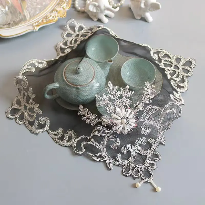 Table decoration and accessories black flower beads Embroidery table cloth cover wedding kitchen Christmas dining tea tablecloth
Table decoration and accessories black flower beads Embroidery table cloth cover wedding kitchen Christmas dining tea tablecloth