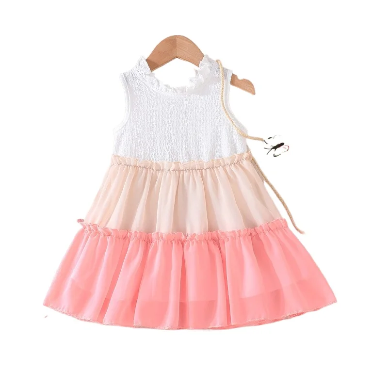 2024 Euramerican Cross-Border Girls Patchwork Vest Dress Cute Baby Fashion Flying Sleeve Dress Vestido Children Dropshipping
2024 Euramerican Cross-Border Girls Patchwork Vest Dress Cute Baby Fashion Flying Sleeve Dress Vestido Children Dropshipping