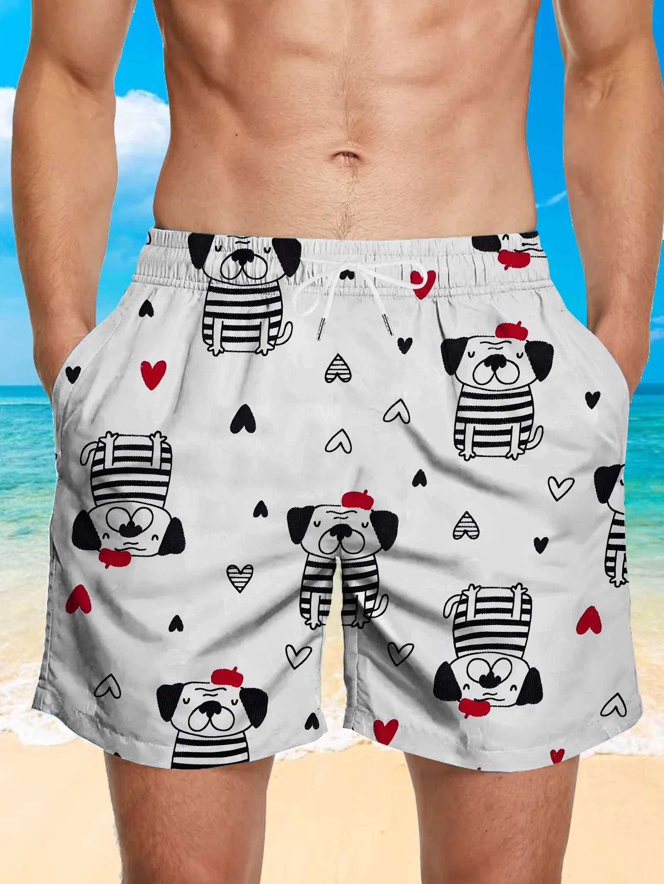 Casual Lounge Beach Shorts Men Full Digital Print Skin-friendly Polyester Trunks
Casual Lounge Beach Shorts Men Full Digital Print Skin-friendly Polyester Trunks