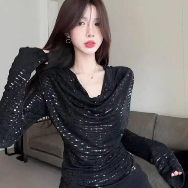 Princess Slanted Shoulders Shirt Tops Young Girls Fashion Sexy Long Sleeved Base Layer Spring Autumn Clothes Girl's Gift New
Princess Slanted Shoulders Shirt Tops Young Girls Fashion Sexy Long Sleeved Base Layer Spring Autumn Clothes Girl's Gift New