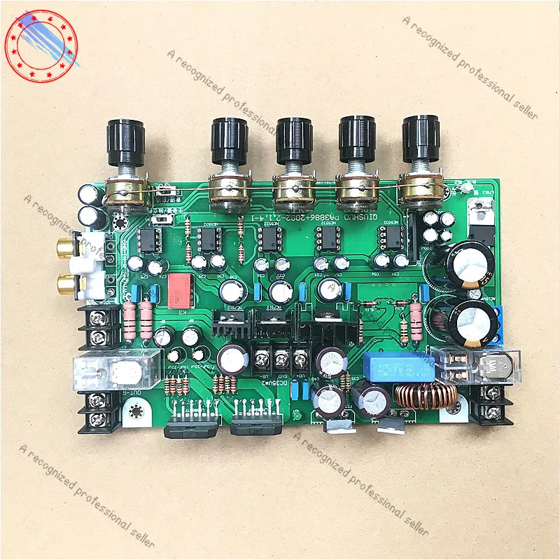 Плата усилителя мощности Audio LM3886, 2,1-канальный усилитель мощности лихорадки, готовые детали платы, цифровой усилитель мощности IRS2092
Плата усилителя мощности Audio LM3886, 2,1-канальный усилитель мощности лихорадки, готовые детали платы, цифровой усилитель мощности IRS2092