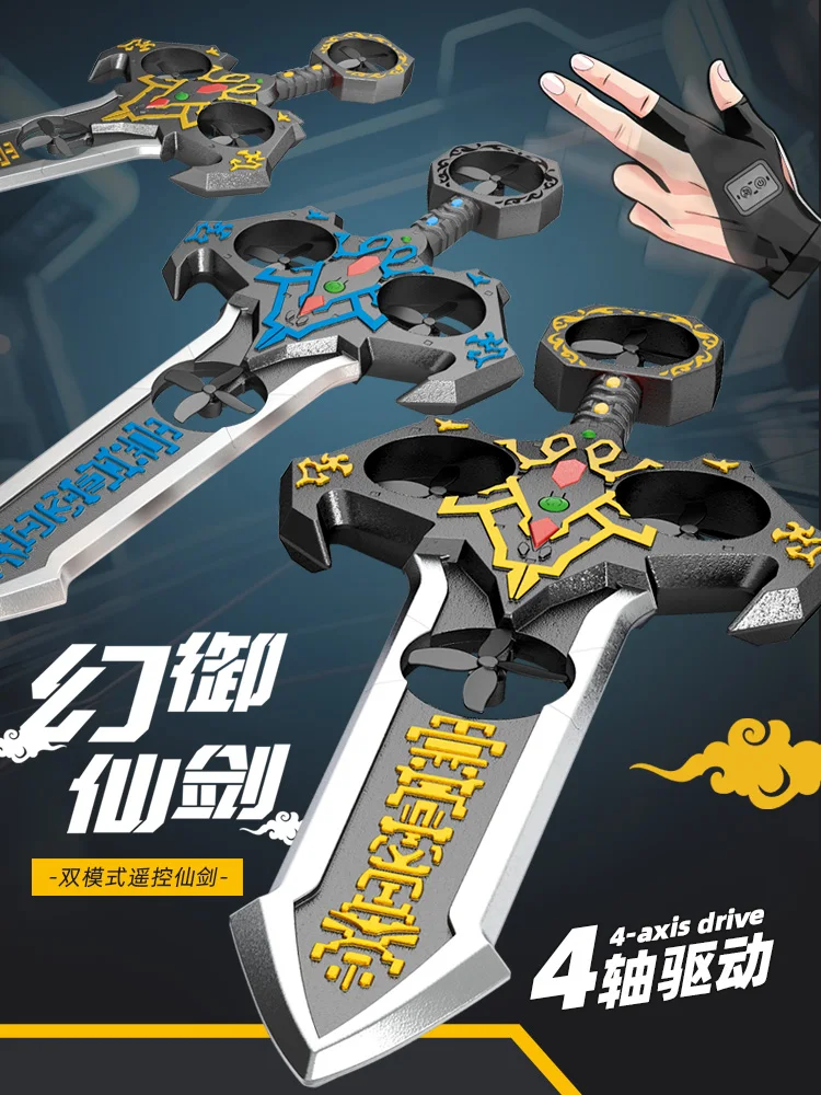 Remote Control Flying Sword Aircraft Quadcopter Gesture Sensor Drone Darts with Cool Lighting 360° Stunt Spin for Kids Toy Gift
Remote Control Flying Sword Aircraft Quadcopter Gesture Sensor Drone Darts with Cool Lighting 360° Stunt Spin for Kids Toy Gift