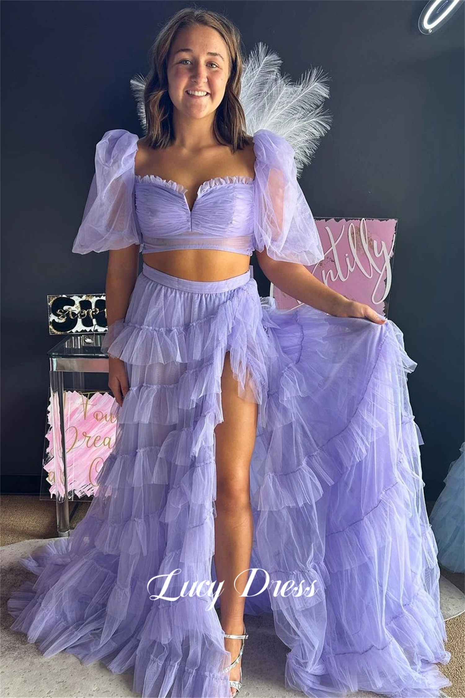 Lucy Two Piece Set Party Dress Purple Mesh Graduation Gown Evening Dresses Women Sharon Happy Cocktail Women's Luxury 2024
Lucy Two Piece Set Party Dress Purple Mesh Graduation Gown Evening Dresses Women Sharon Happy Cocktail Women's Luxury 2024