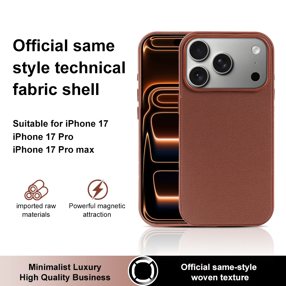 High Quality Original Technology Woven Case for IPhone 17 Pro Max 17Pro For Official Magsafe Magnetic Shockproof Cover Fundas
High Quality Original Technology Woven Case for IPhone 17 Pro Max 17Pro For Official Magsafe Magnetic Shockproof Cover Fundas