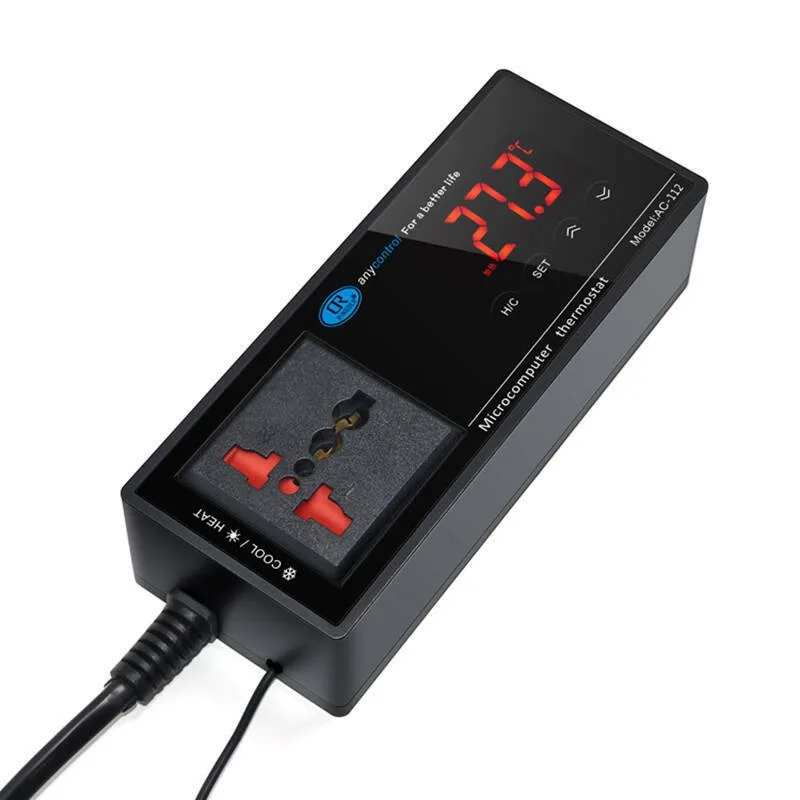 Electronic Thermostat, Aquarium Reptile Pet Thermostat Power Strip Thermostat, Seafood Refrigerator Thermostat AC-112
Electronic Thermostat, Aquarium Reptile Pet Thermostat Power Strip Thermostat, Seafood Refrigerator Thermostat AC-112