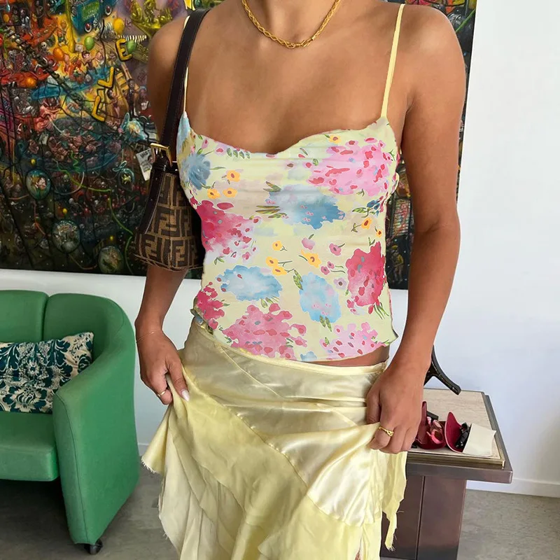 Новый летний облегающий жилет в Европе и США, сексуальная женская блузка с сетчатым принтом на бретельках
Новый летний облегающий жилет в Европе и США, сексуальная женская блузка с сетчатым принтом на бретельках