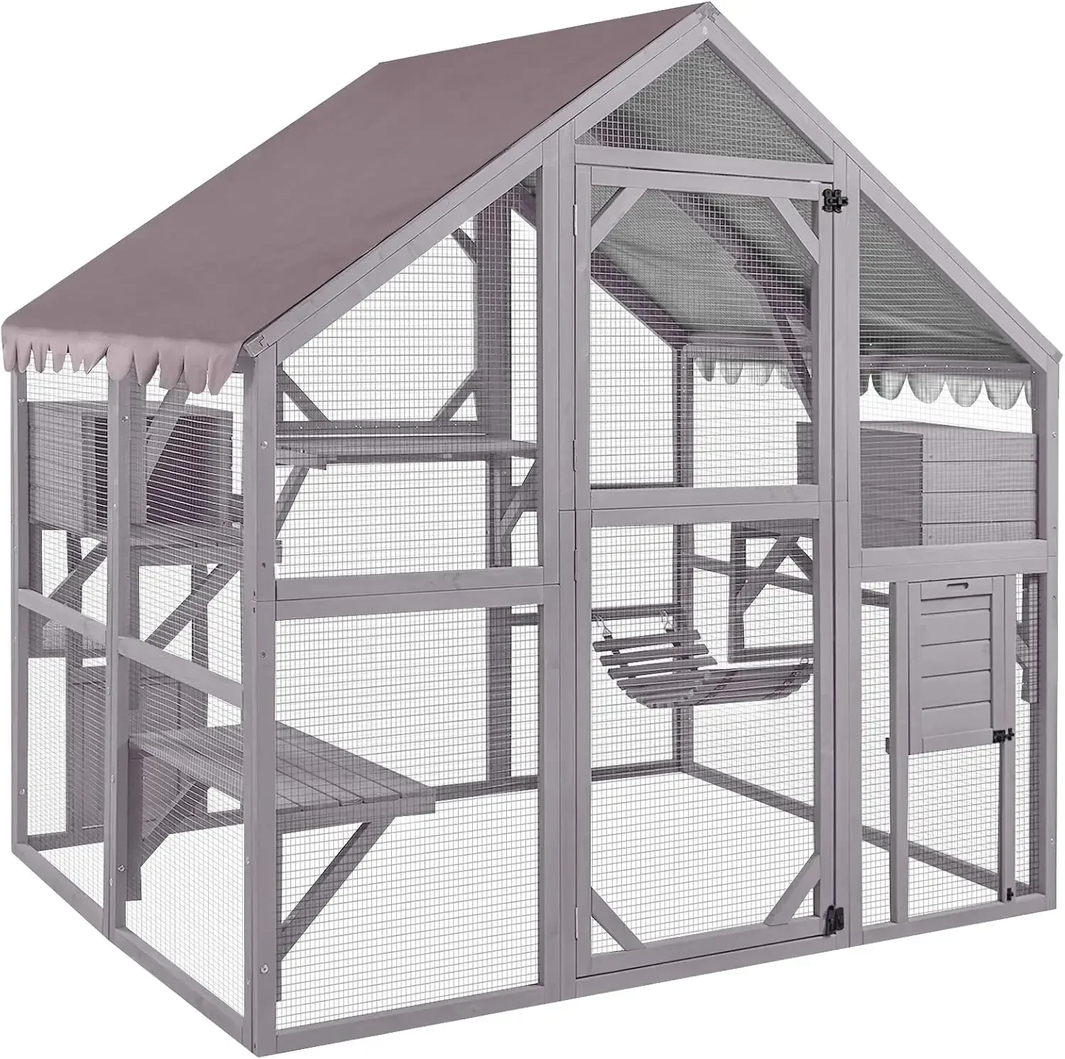 Cat Enclosure Outdoor Cat Catio Large Cat Run with Bridges, Walks, Small Houses, Roof Cover 28.27ft cat cage cat house
Cat Enclosure Outdoor Cat Catio Large Cat Run with Bridges, Walks, Small Houses, Roof Cover 28.27ft cat cage cat house