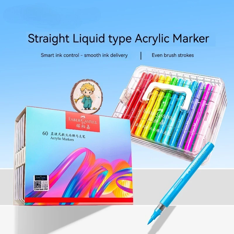 24/36/48/60 Colors Acrylic Brush Markers Set with Portable Case Direct Liquid Ink Art Acrylic Paint Marker Set for Art DIY Craft
24/36/48/60 Colors Acrylic Brush Markers Set with Portable Case Direct Liquid Ink Art Acrylic Paint Marker Set for Art DIY Craft