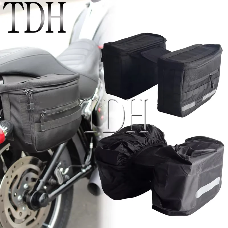 Motorcycle Detachable Adjustable Saddlebag Waterproof Cover Side Pannier Saddle Bags Safety Reflective For Harley Sportster Dyna
Motorcycle Detachable Adjustable Saddlebag Waterproof Cover Side Pannier Saddle Bags Safety Reflective For Harley Sportster Dyna
