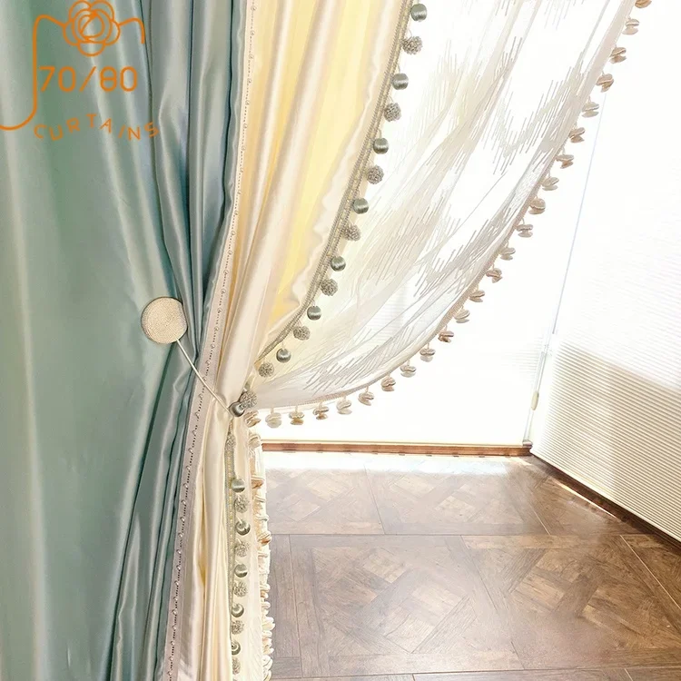 New French Romantic Light Luxury Simulation LusterLace Stitching Curtains for Bedroom Living Room Custom Window Screen
New French Romantic Light Luxury Simulation LusterLace Stitching Curtains for Bedroom Living Room Custom Window Screen