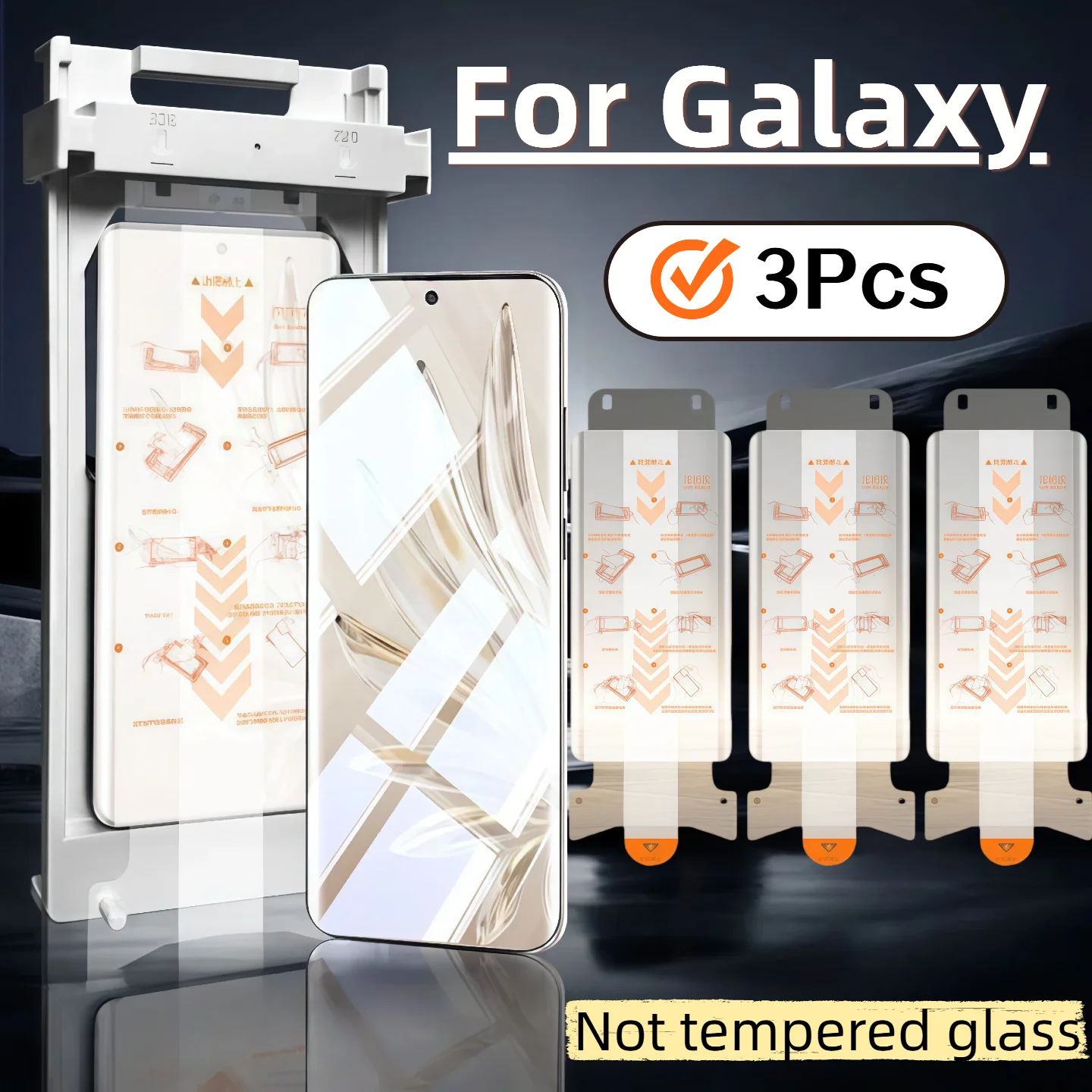3Pcs Ceramic Film Screen Protector Kit for Galaxy S26Ultra S25 S23Ultra S24 S22 S21 - Dust-Free Non-Tempered Glass
3Pcs Ceramic Film Screen Protector Kit for Galaxy S26Ultra S25 S23Ultra S24 S22 S21 - Dust-Free Non-Tempered Glass