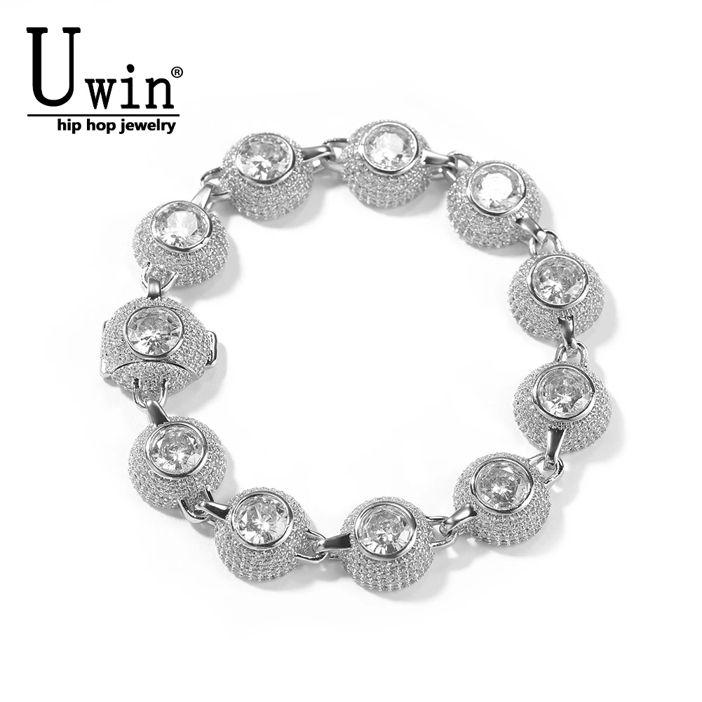 Uwin 12mm Round Bracelet For Women Men Iced Out Large Zircon Fashion Full Micro Setting Cz Bangle Personalized HipHop Jewelry
Uwin 12mm Round Bracelet For Women Men Iced Out Large Zircon Fashion Full Micro Setting Cz Bangle Personalized HipHop Jewelry