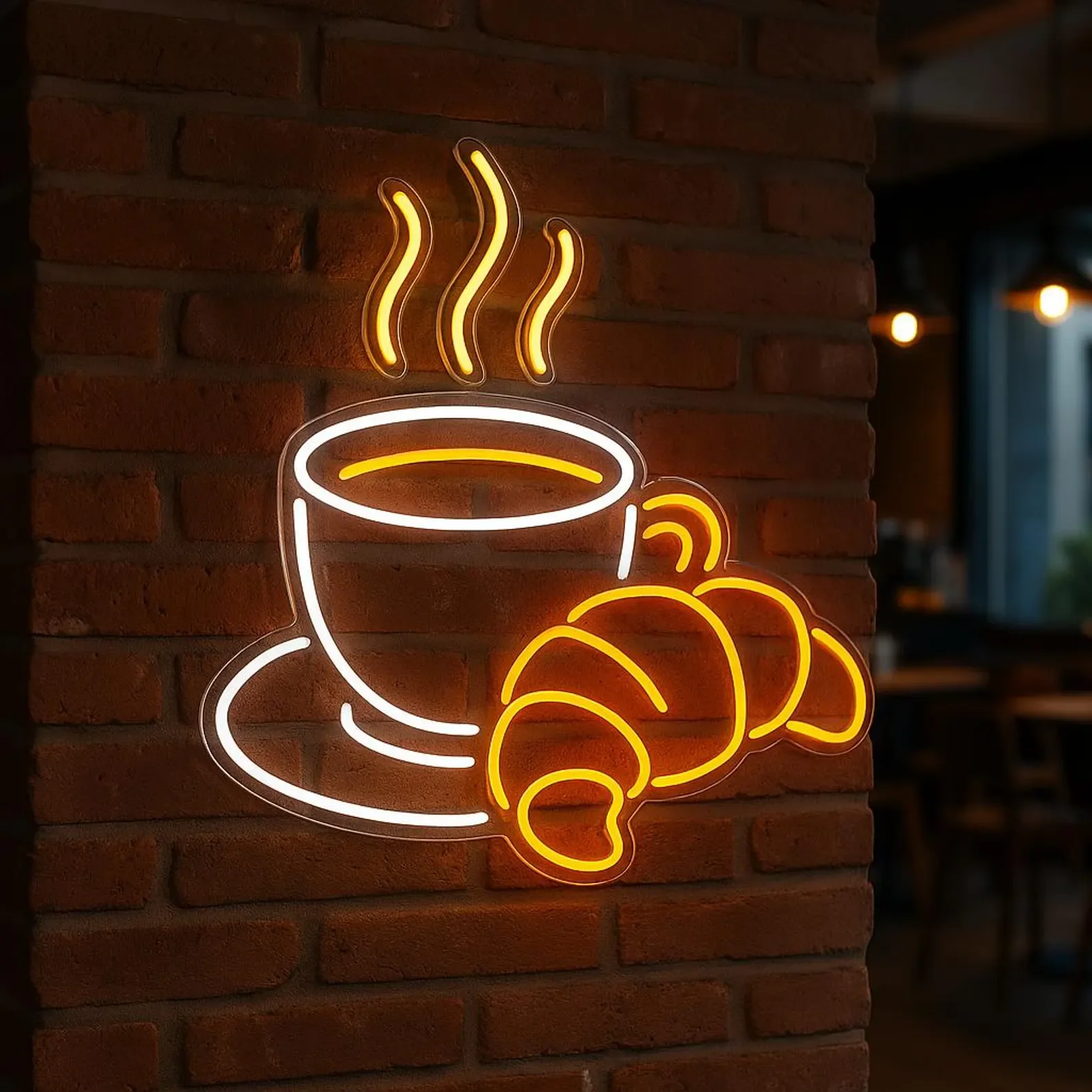 Croissant Neon Sign, Cafe Neon Decor,Food Neon Sign, Croissant with Coffee Sign,Croissant with Filling Decor
Croissant Neon Sign, Cafe Neon Decor,Food Neon Sign, Croissant with Coffee Sign,Croissant with Filling Decor