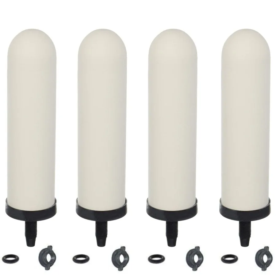 HING 4PCS 7inch Replacement Ceramic Filter Candle with Activated Carbon for Countertop Gravity Water Filter System Household Wa
HING 4PCS 7inch Replacement Ceramic Filter Candle with Activated Carbon for Countertop Gravity Water Filter System Household Wa