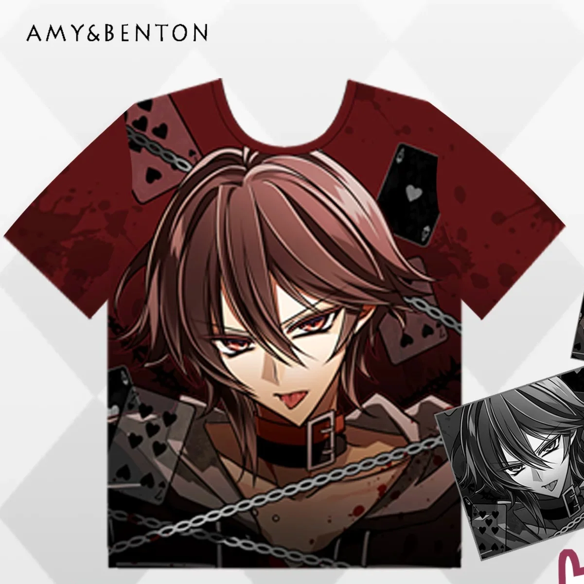 Japanese Subculture Animation Printing Pain Clothes Gothic Splicing Color Punk Style Short Sleeve Loose Top Spice Girl Tops
Japanese Subculture Animation Printing Pain Clothes Gothic Splicing Color Punk Style Short Sleeve Loose Top Spice Girl Tops