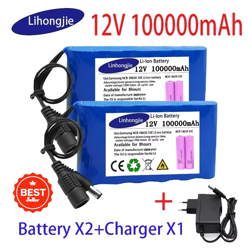 Original portable 12V100mAh battery, toy car, doll, CCTV audio amplifier monitoring, rechargeable 18650 lithium-ion battery pack
Original portable 12V100mAh battery, toy car, doll, CCTV audio amplifier monitoring, rechargeable 18650 lithium-ion battery pack