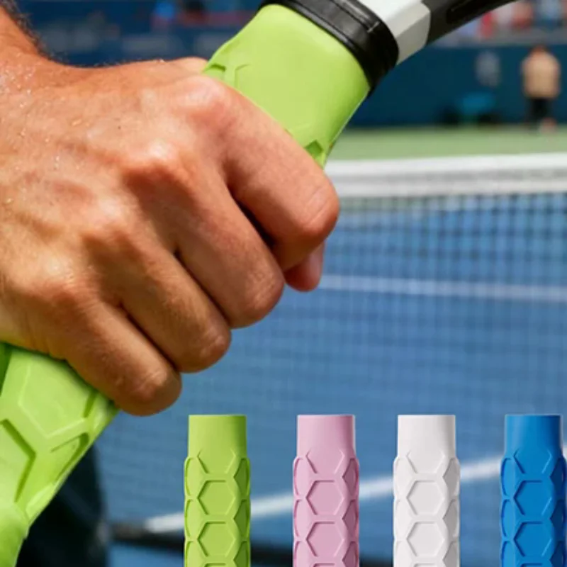 Reusable Silicone Racket Grip Sleeve For Tennis Rackets, Shock-absorbing Sleeve, And Anti-slip Silicone Grip.
Reusable Silicone Racket Grip Sleeve For Tennis Rackets, Shock-absorbing Sleeve, And Anti-slip Silicone Grip.