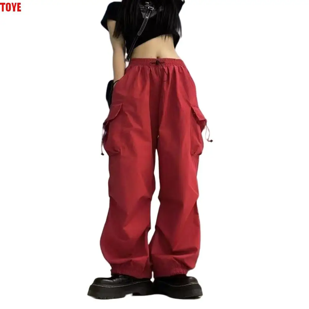 Женские брюки с эластичной резинкой на талии, длинные брюки, мешковатые брюки-карго в стиле хип-хоп, спортивные штаны с несколькими карманами, женские шаровары
Женские брюки с эластичной резинкой на талии, длинные брюки, мешковатые брюки-карго в стиле хип-хоп, спортивные штаны с несколькими карманами, женские шаровары