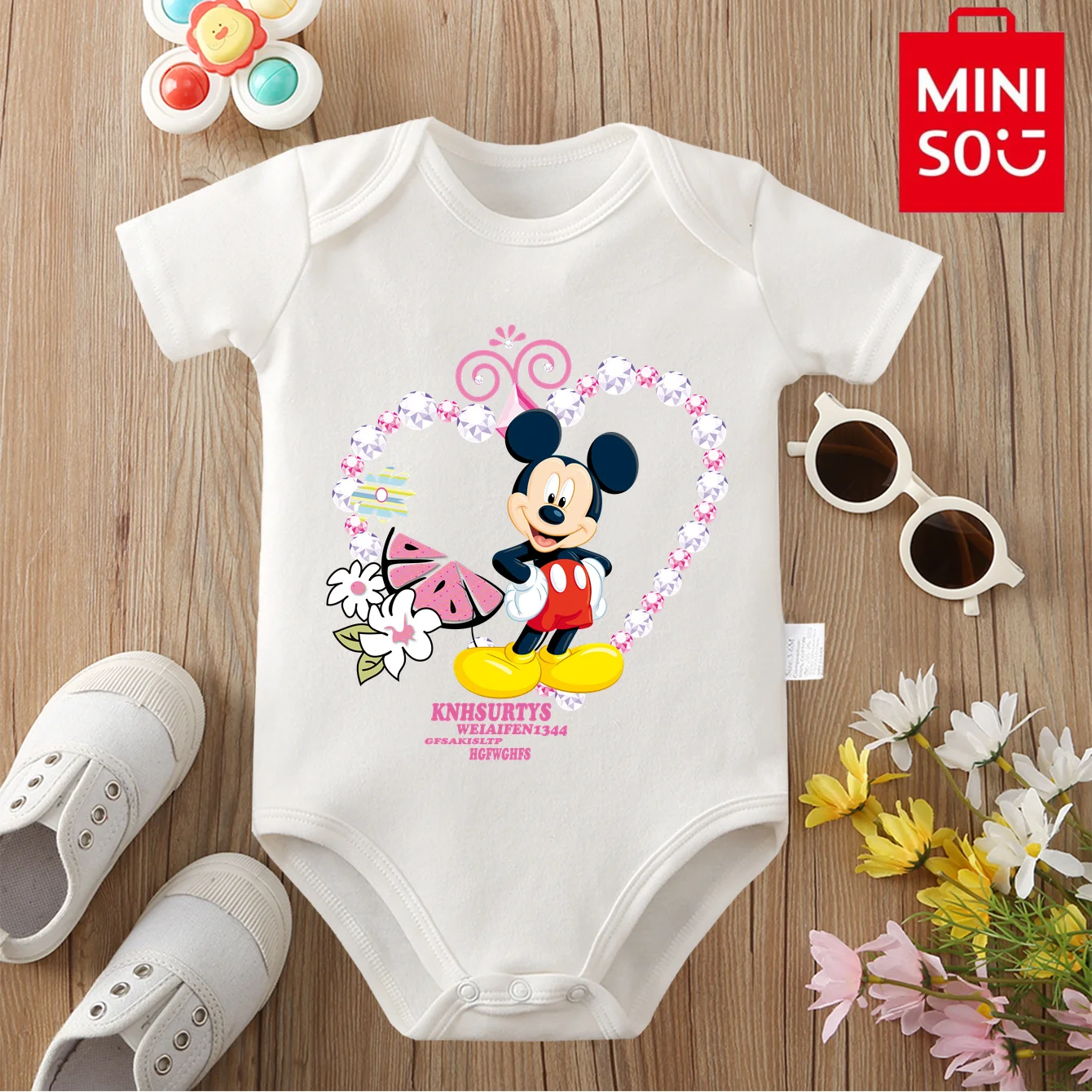 MINISO&Disney Jointly Signed Pure Cotton Mickey Mouse Cute Cartoon Print Baby Clothe Onesie Bodysuit for 0 To 12 Months Newborn
MINISO&Disney Jointly Signed Pure Cotton Mickey Mouse Cute Cartoon Print Baby Clothe Onesie Bodysuit for 0 To 12 Months Newborn