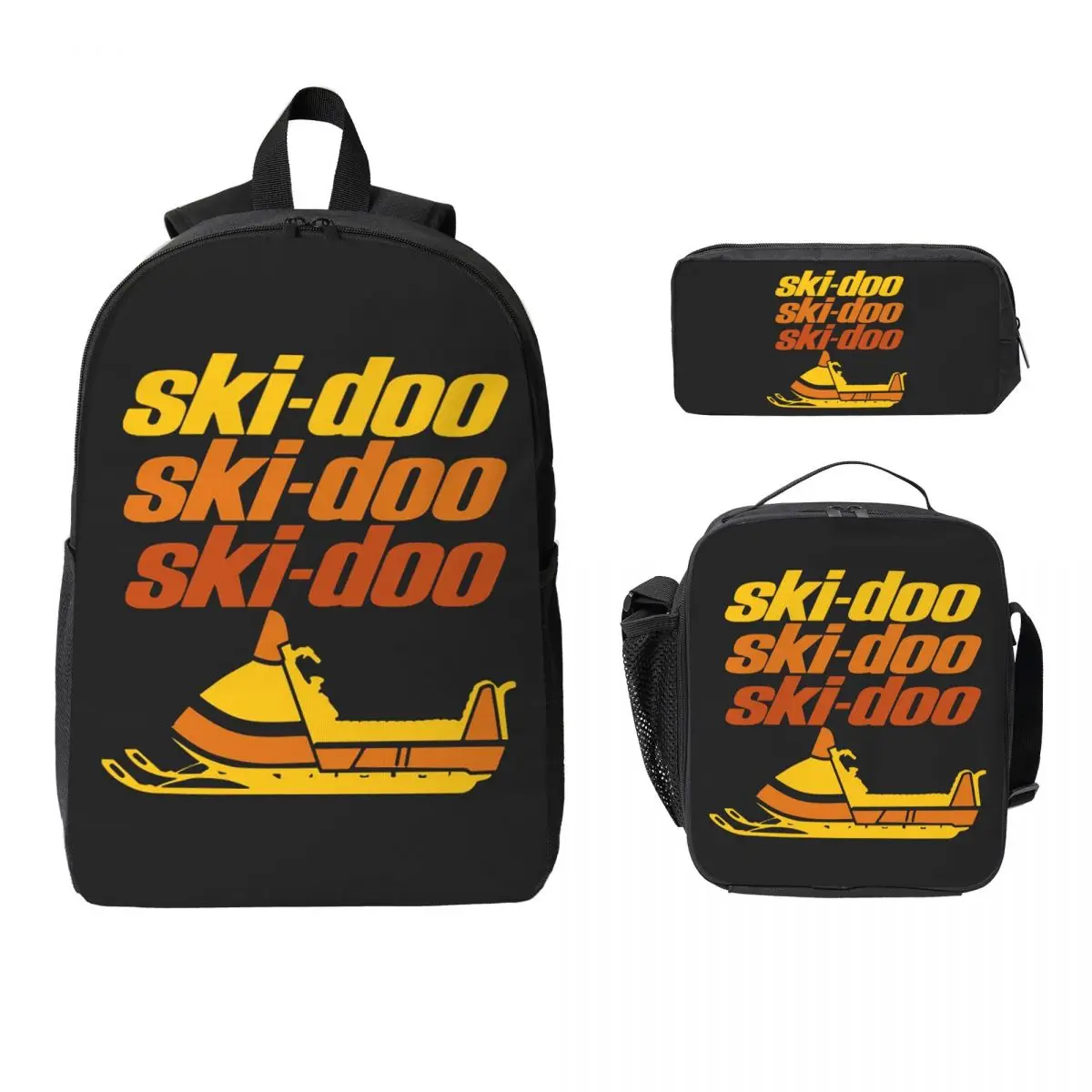 Ski Doo Vintage Snowmobiles Backpack Student BookBag School Bag Computer Shoulder Bags 3ps Insulated Lunch Bag Pencil Case
Ski Doo Vintage Snowmobiles Backpack Student BookBag School Bag Computer Shoulder Bags 3ps Insulated Lunch Bag Pencil Case