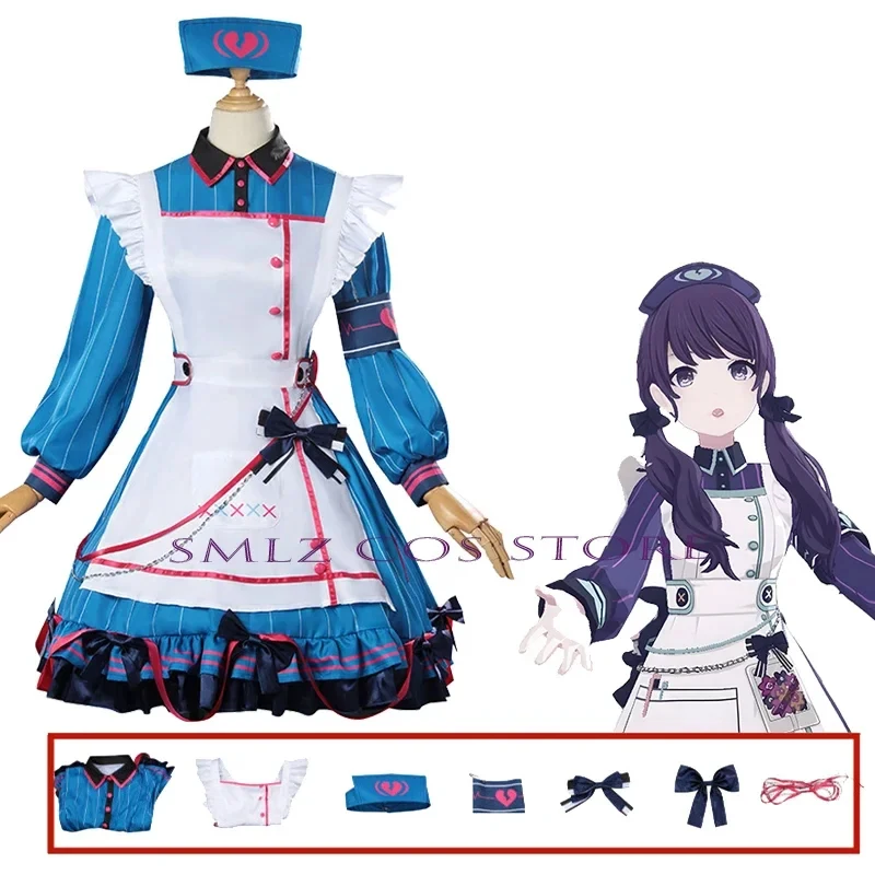❤️❤️❤️Anime PJSK Asahina Mafuyu Cosplay Costume Project Sekai Costume Lovely Blue Maid Uniform Dress Suit Wig Women Play C❤️⭐️❤️
❤️❤️❤️Anime PJSK Asahina Mafuyu Cosplay Costume Project Sekai Costume Lovely Blue Maid Uniform Dress Suit Wig Women Play C❤️⭐️❤️