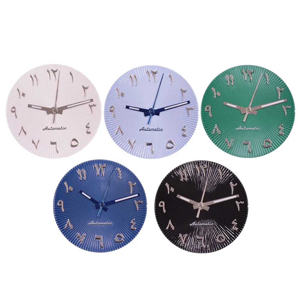 29 мм арабские цифры стерильные часы циферблат стрелки подходят NH35 NH36 механизм аксессуары для часов
29 мм арабские цифры стерильные часы циферблат стрелки подходят NH35 NH36 механизм аксессуары для часов