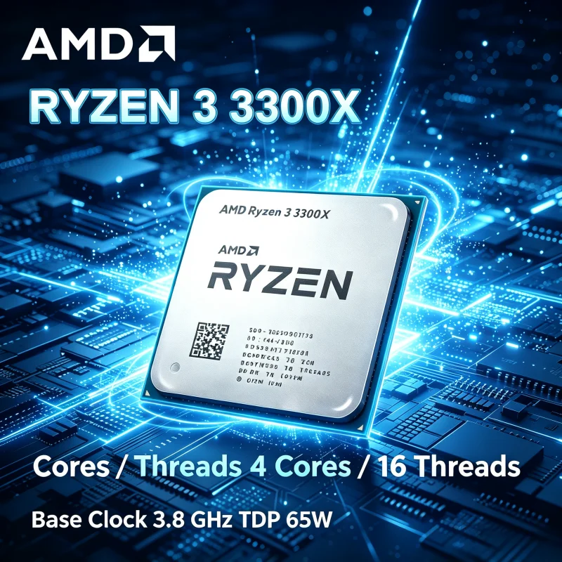 Original AMD Ryzen 3 3300X 3.8GHz Quad Core 8 Thread 65W Socket AM4 CPU R3 3300X Bulk 4K Gaming Pro Max Quick Dispatch
Original AMD Ryzen 3 3300X 3.8GHz Quad Core 8 Thread 65W Socket AM4 CPU R3 3300X Bulk 4K Gaming Pro Max Quick Dispatch