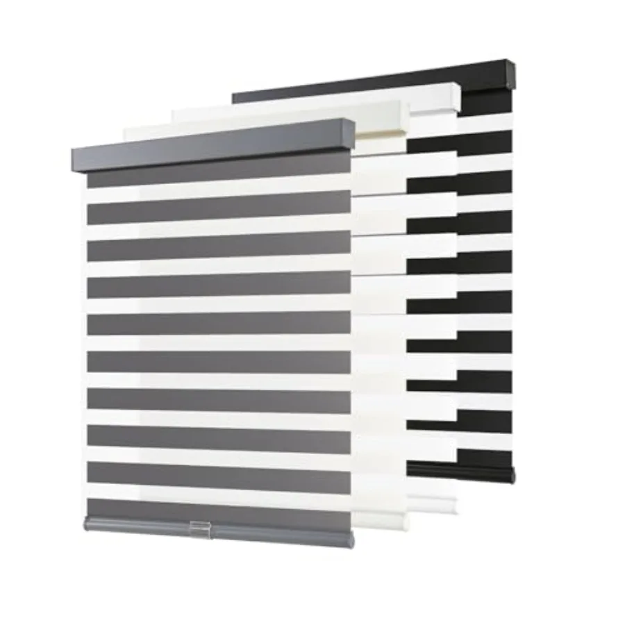 Cordless Zebra Blinds for Windows Pull Down Roller Window Shades Dual Layer Light Filtering Privacy for Day and Night, Free-Sto
Cordless Zebra Blinds for Windows Pull Down Roller Window Shades Dual Layer Light Filtering Privacy for Day and Night, Free-Sto