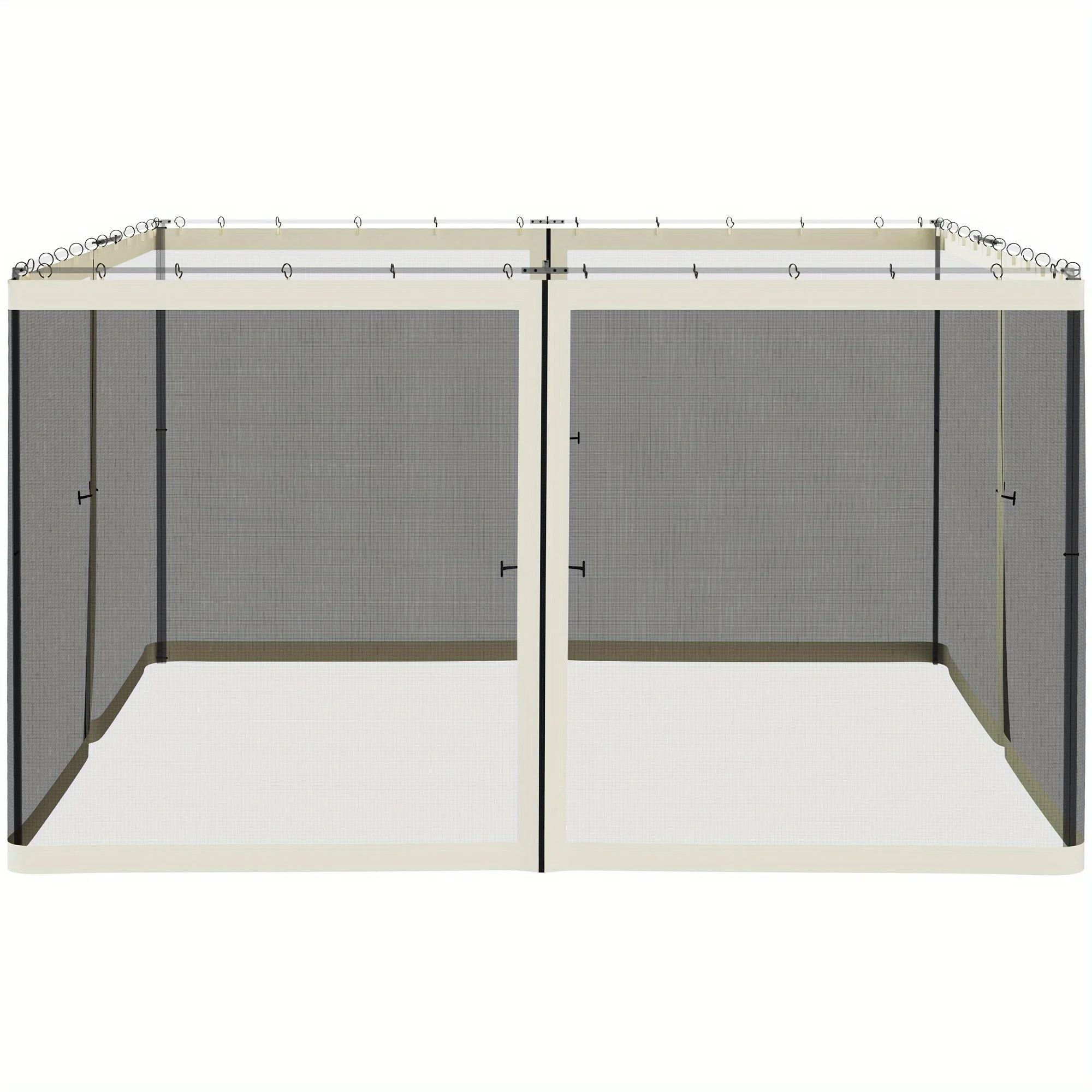 12' X 12' Universal Replacement Mesh Sidewall Netting for Patio Gazebos And Canopy Tents with Zippers, Sidewall Only, Cream
12' X 12' Universal Replacement Mesh Sidewall Netting for Patio Gazebos And Canopy Tents with Zippers, Sidewall Only, Cream