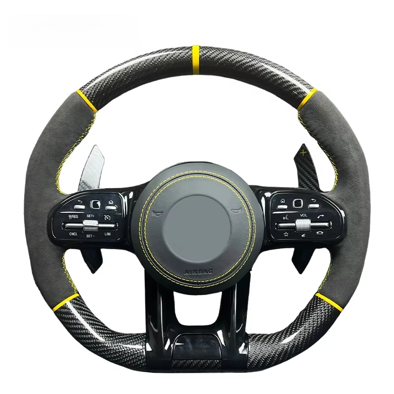 Customised Suede Spliced Carbon Fibre Steering Wheel For Mercedess Benzs AMG E43 E53 E400 E450 GLC63 W211 W204 W205 W213
Customised Suede Spliced Carbon Fibre Steering Wheel For Mercedess Benzs AMG E43 E53 E400 E450 GLC63 W211 W204 W205 W213