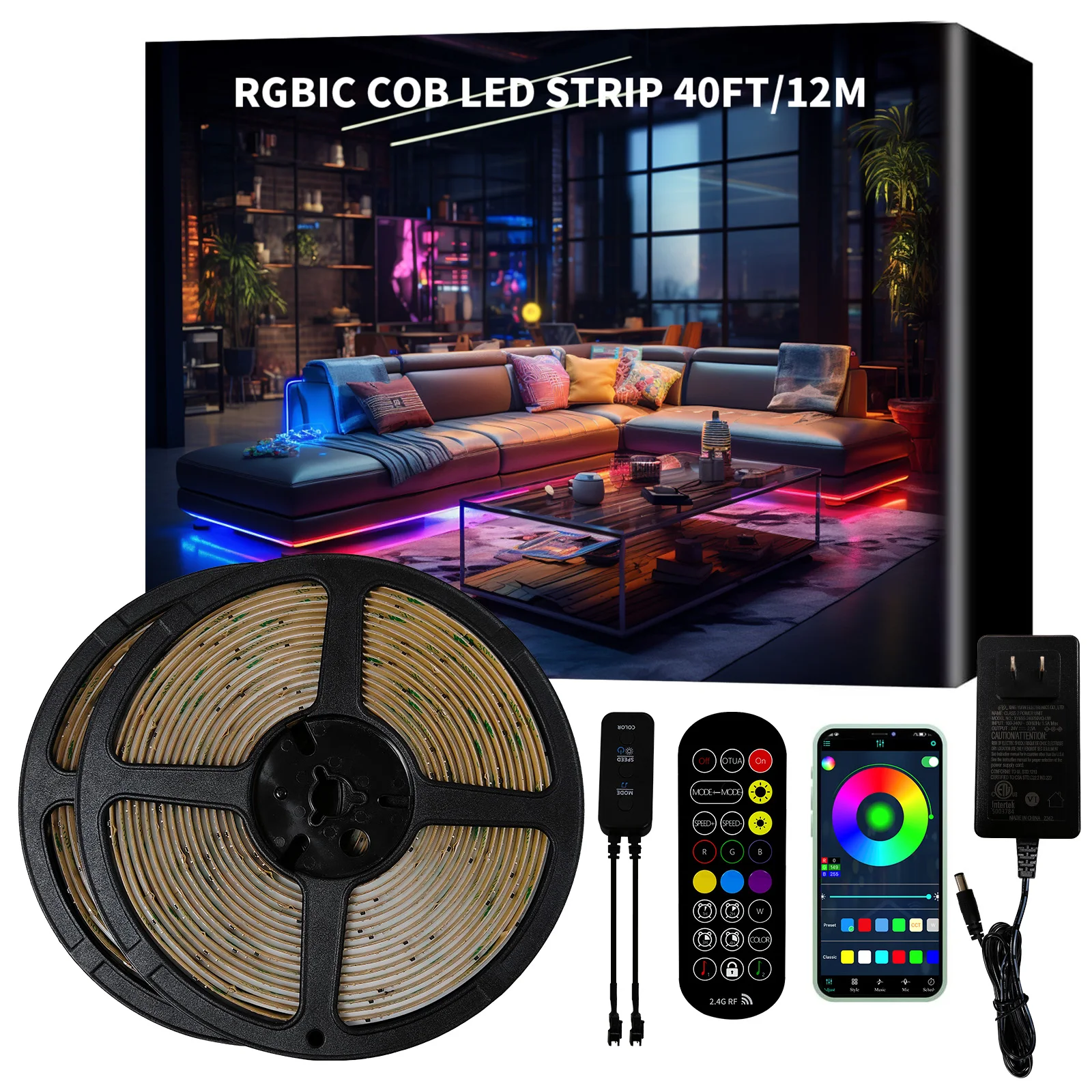 Светодиодная лента Bluetooth WS2812B COB, 420 светодиодов, WS2811 RGBIC, полноцветная, адресуемая, умная, SPI, COB, RA90, DC 24V
Светодиодная лента Bluetooth WS2812B COB, 420 светодиодов, WS2811 RGBIC, полноцветная, адресуемая, умная, SPI, COB, RA90, DC 24V