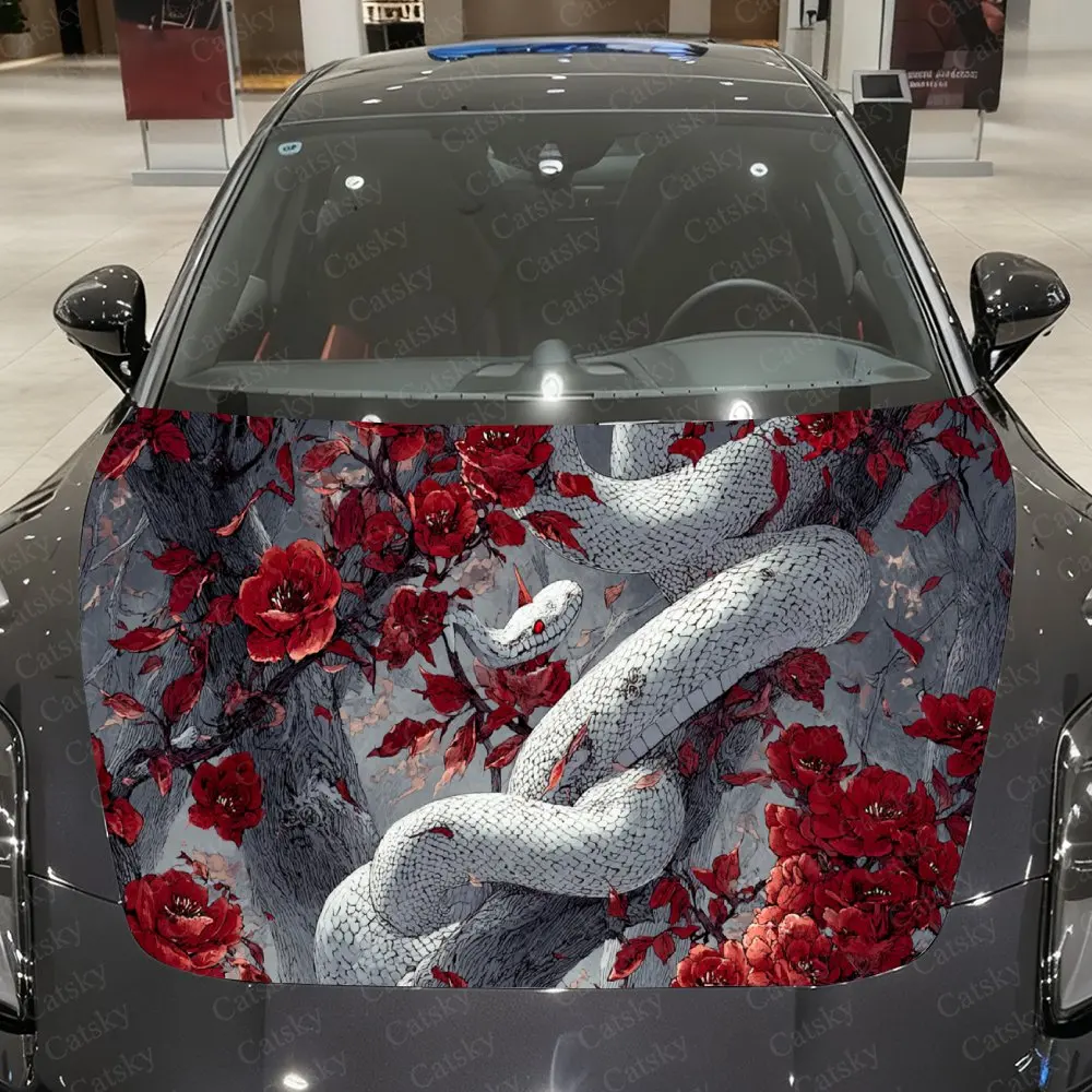 Frost Serpent & Rose Glow Car Vinyl Wrap, PVC Waterproof Car Hood Sticker, Self-Adhesive Scratch-Resistant Stickers
Frost Serpent & Rose Glow Car Vinyl Wrap, PVC Waterproof Car Hood Sticker, Self-Adhesive Scratch-Resistant Stickers