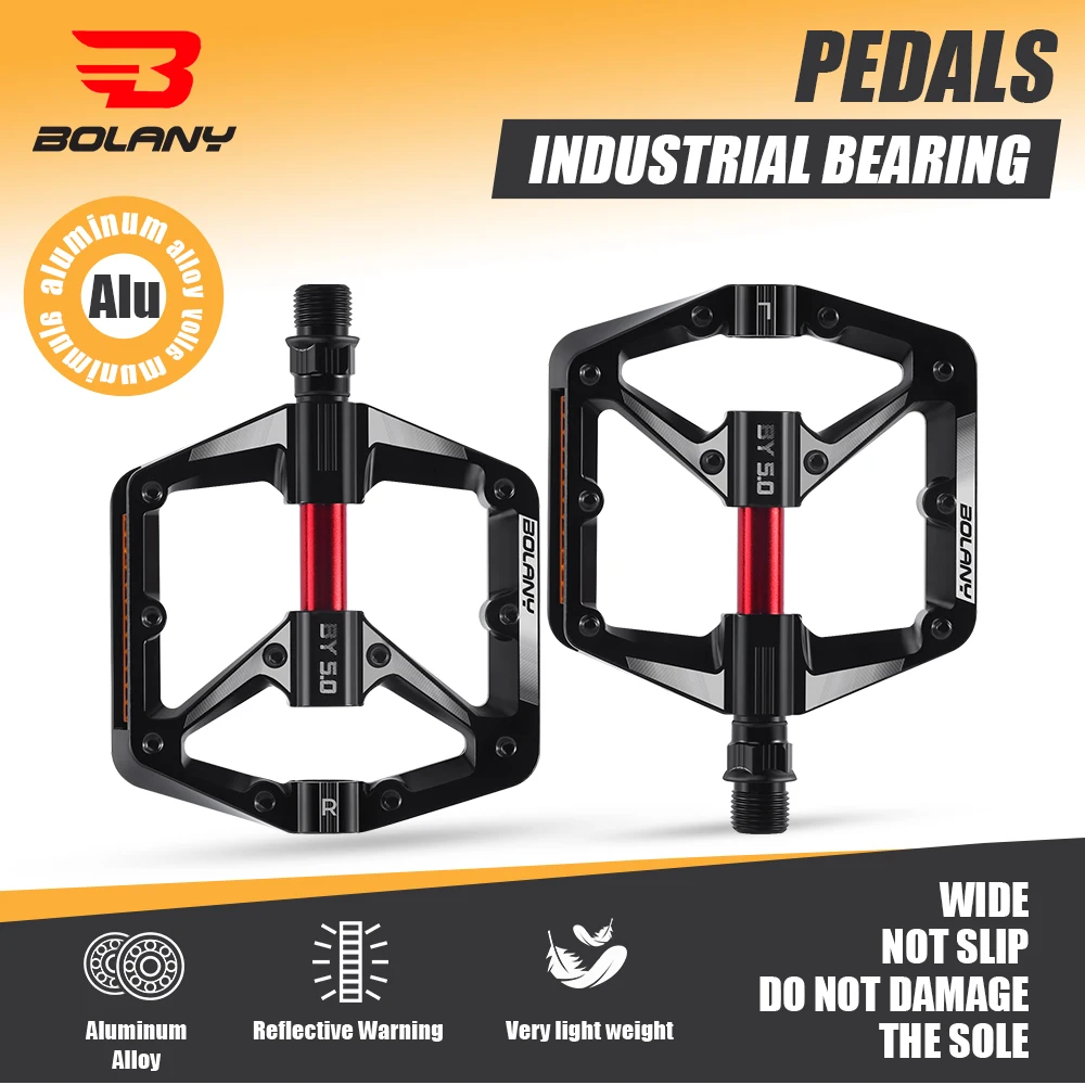 BOLANY Reflective Bicycle Pedals Mtb Aluminum Alloy Ultralight Widened Pedal Sealed Du Bearing Nonslip MTB Road Bike Accesorios
BOLANY Reflective Bicycle Pedals Mtb Aluminum Alloy Ultralight Widened Pedal Sealed Du Bearing Nonslip MTB Road Bike Accesorios