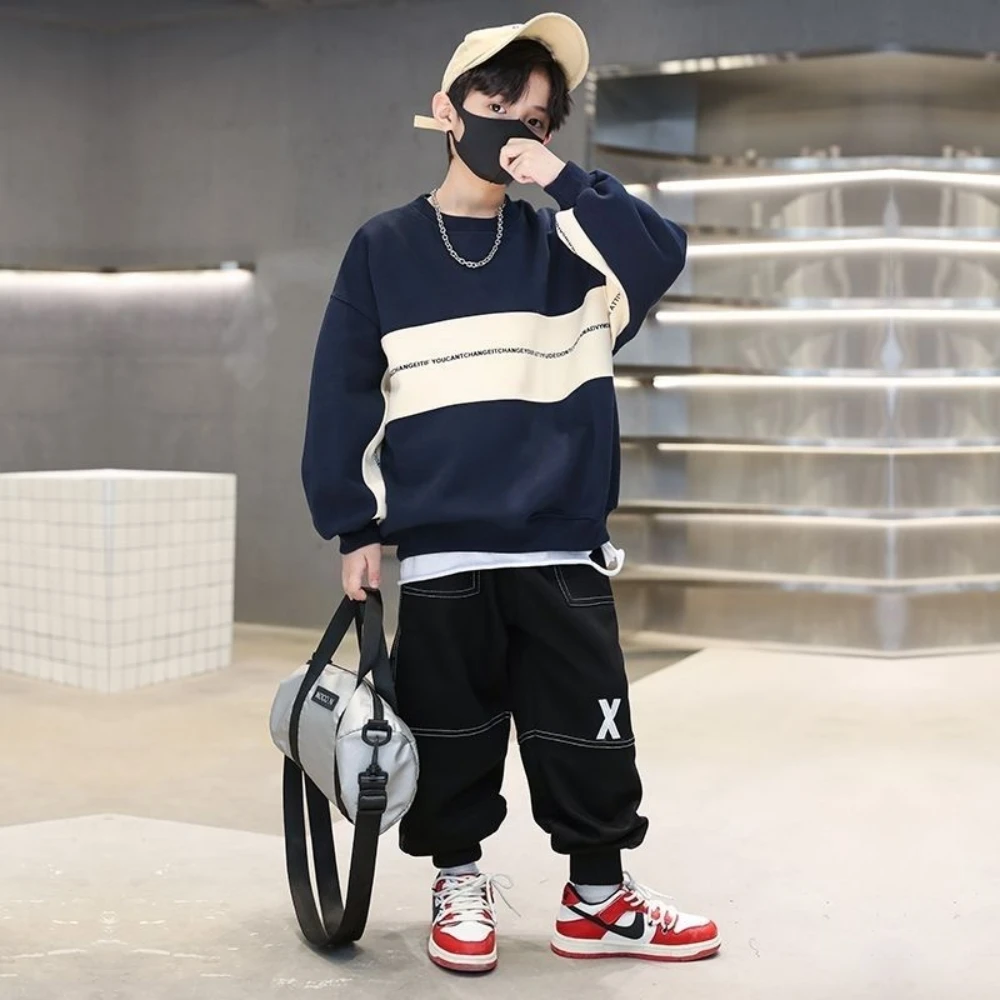 Boys O-neck Spring Autumn Children Patchwork Hoodies 2023 New Fashion Full Sleeves Streetwear Handsome Pullover Spliced Tops
Boys O-neck Spring Autumn Children Patchwork Hoodies 2023 New Fashion Full Sleeves Streetwear Handsome Pullover Spliced Tops