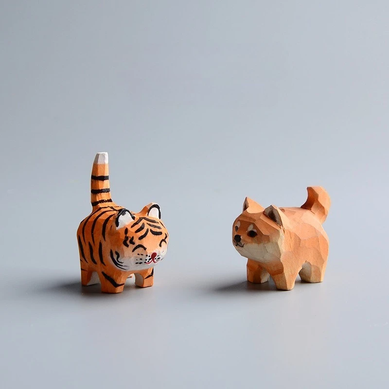 Wooden Handicrafts Creative Cute Tiger Handmade Carving Keychain Pendant Wood Carving Handicrafts Ornaments
Wooden Handicrafts Creative Cute Tiger Handmade Carving Keychain Pendant Wood Carving Handicrafts Ornaments
