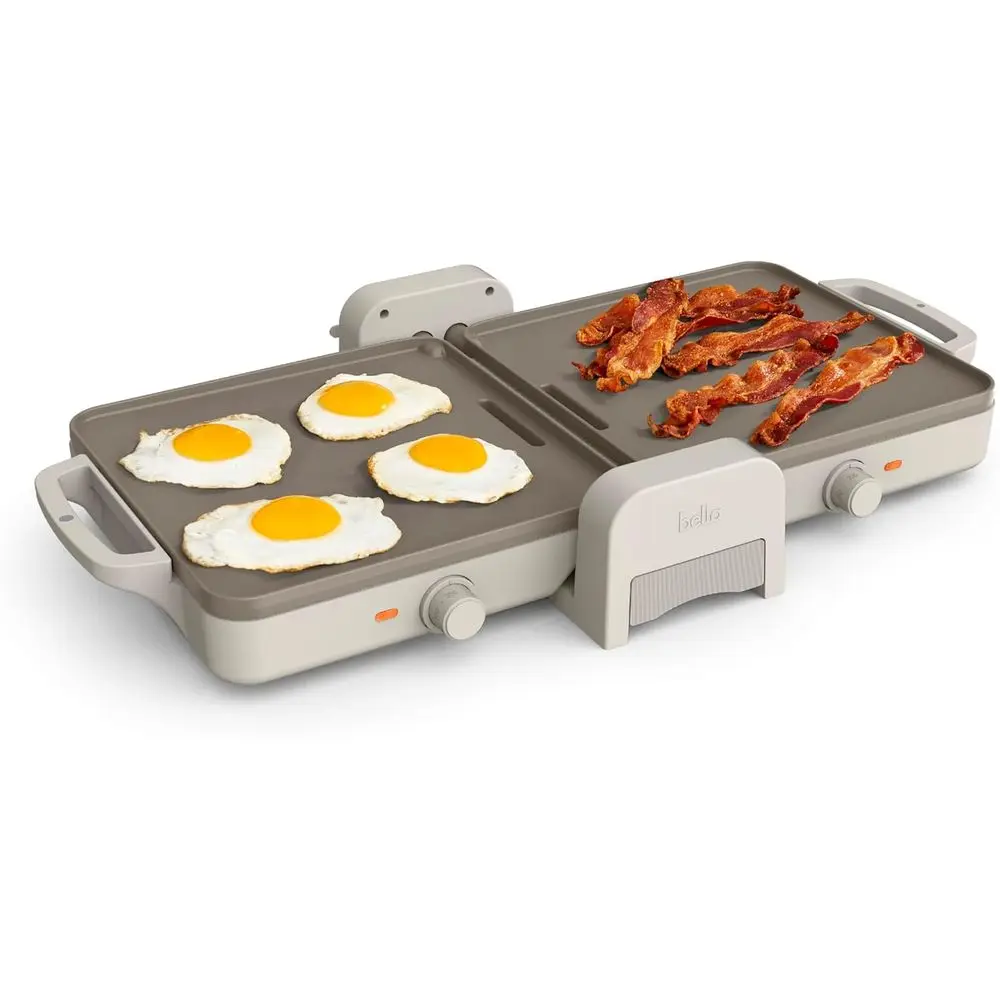 10x20 Dual Temperature Nonstick Griddle with 2 Heat Zones up to 400°F, 1500W, Dishwasher Safe
10x20 Dual Temperature Nonstick Griddle with 2 Heat Zones up to 400°F, 1500W, Dishwasher Safe