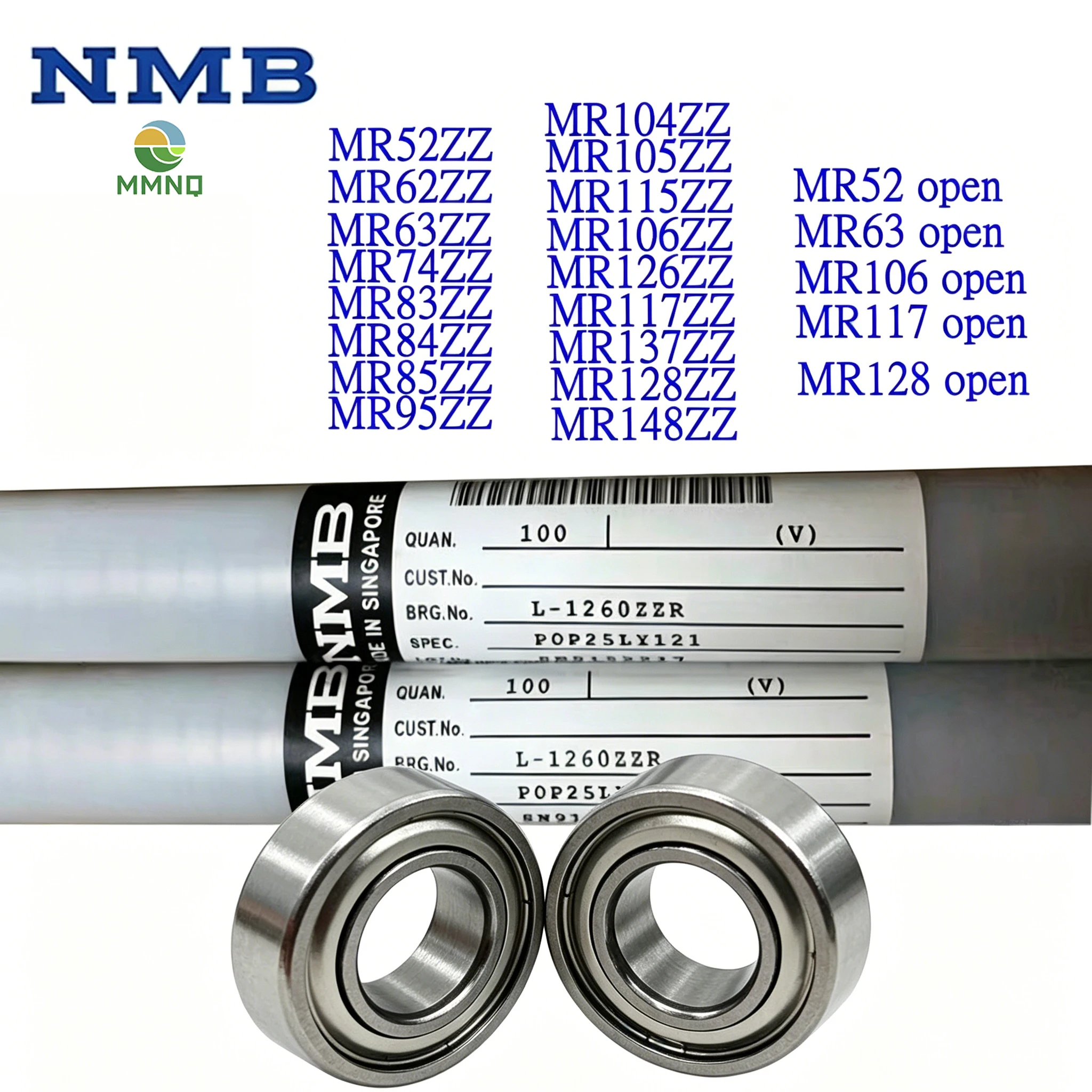 50PCS NMB MR52ZZ MR62ZZ MR63ZZ MR74ZZ MR83ZZ MR Series Miniature Ball Bearing High Speed Precision Sealed Bearings
50PCS NMB MR52ZZ MR62ZZ MR63ZZ MR74ZZ MR83ZZ MR Series Miniature Ball Bearing High Speed Precision Sealed Bearings