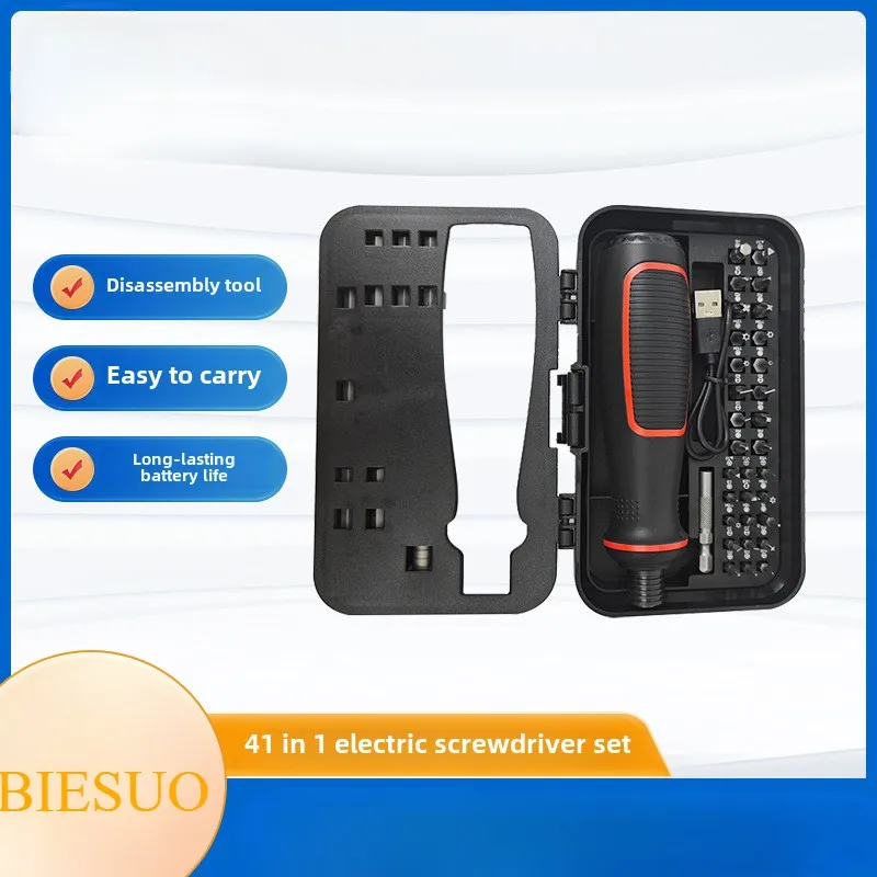 BIESUO 41 in 1 Electric Screwdriver Set Multi-functional Home Rechargeable Electric Drill Driver Super Hard Removal Tool
BIESUO 41 in 1 Electric Screwdriver Set Multi-functional Home Rechargeable Electric Drill Driver Super Hard Removal Tool