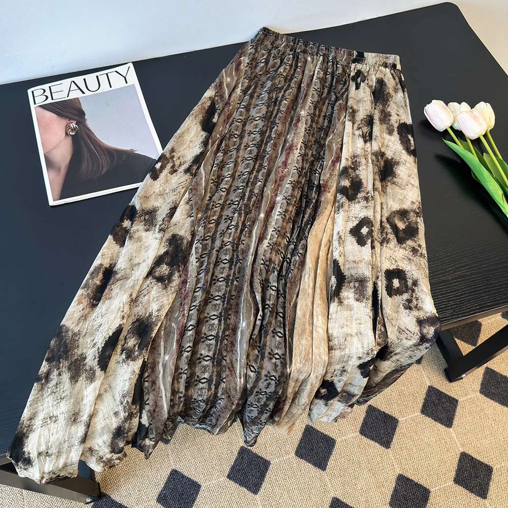 High-End plus Size Women's Fashionable A-Line Skirt Ankle-Length Dyed Ombre Mid-Waist Elastic Waist Skirt for Commute
High-End plus Size Women's Fashionable A-Line Skirt Ankle-Length Dyed Ombre Mid-Waist Elastic Waist Skirt for Commute