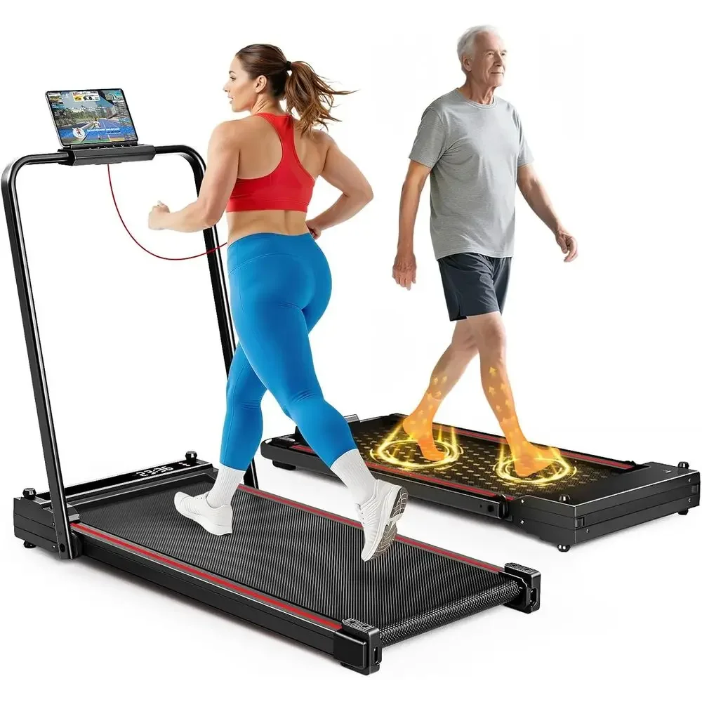 Portable Dual-Side Desk Treadmill with Massage, 3.0HP, Remote Control, LED Display, Supports 265 lbs
Portable Dual-Side Desk Treadmill with Massage, 3.0HP, Remote Control, LED Display, Supports 265 lbs