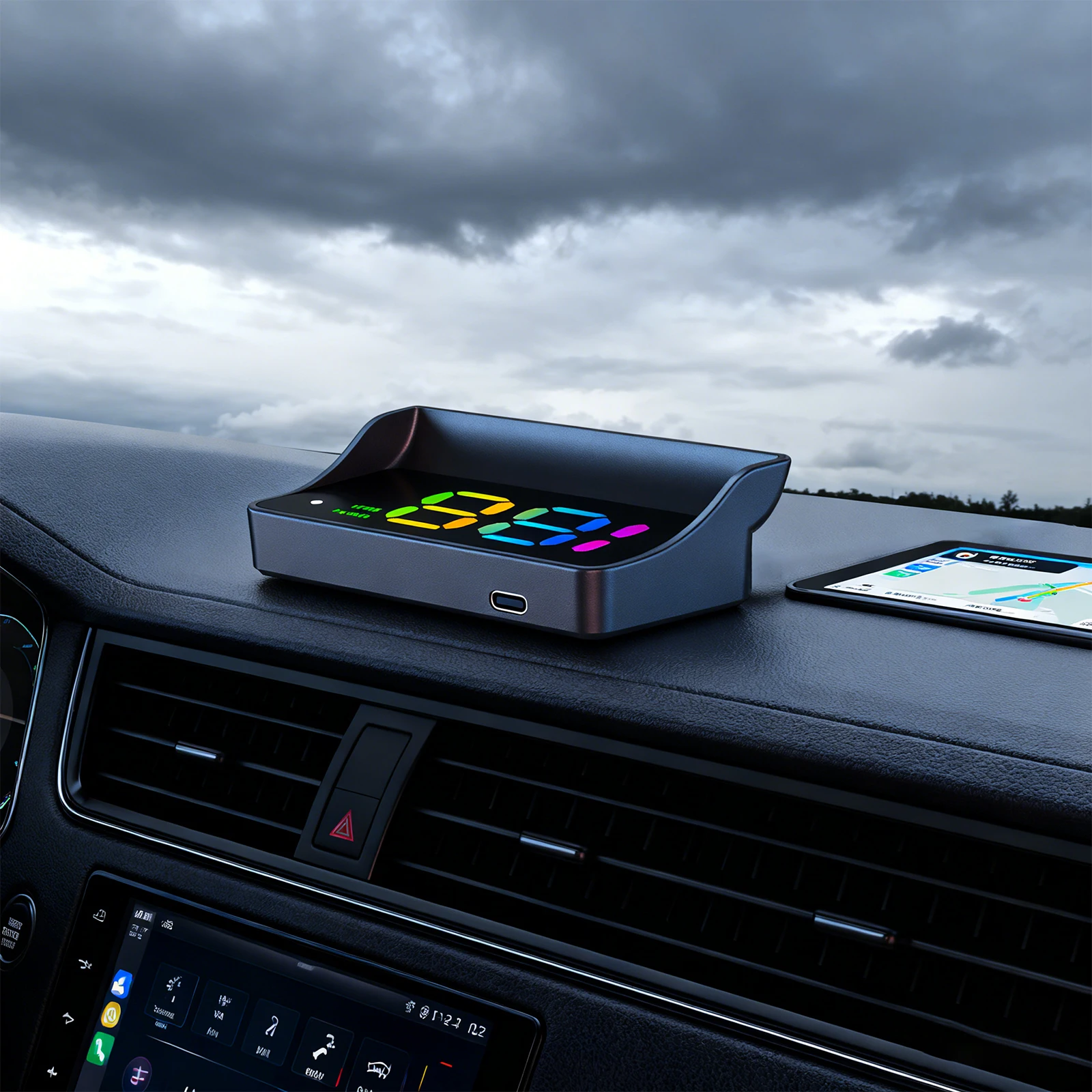 Универсальный автомобильный HUD-дисплей с GPS, цифровой спидометр с автоматической регулировкой яркости для всех автомобилей и грузовиков, подключи и работай, автозапчасть
Универсальный автомобильный HUD-дисплей с GPS, цифровой спидометр с автоматической регулировкой яркости для всех автомобилей и грузовиков, подключи и работай, автозапчасть