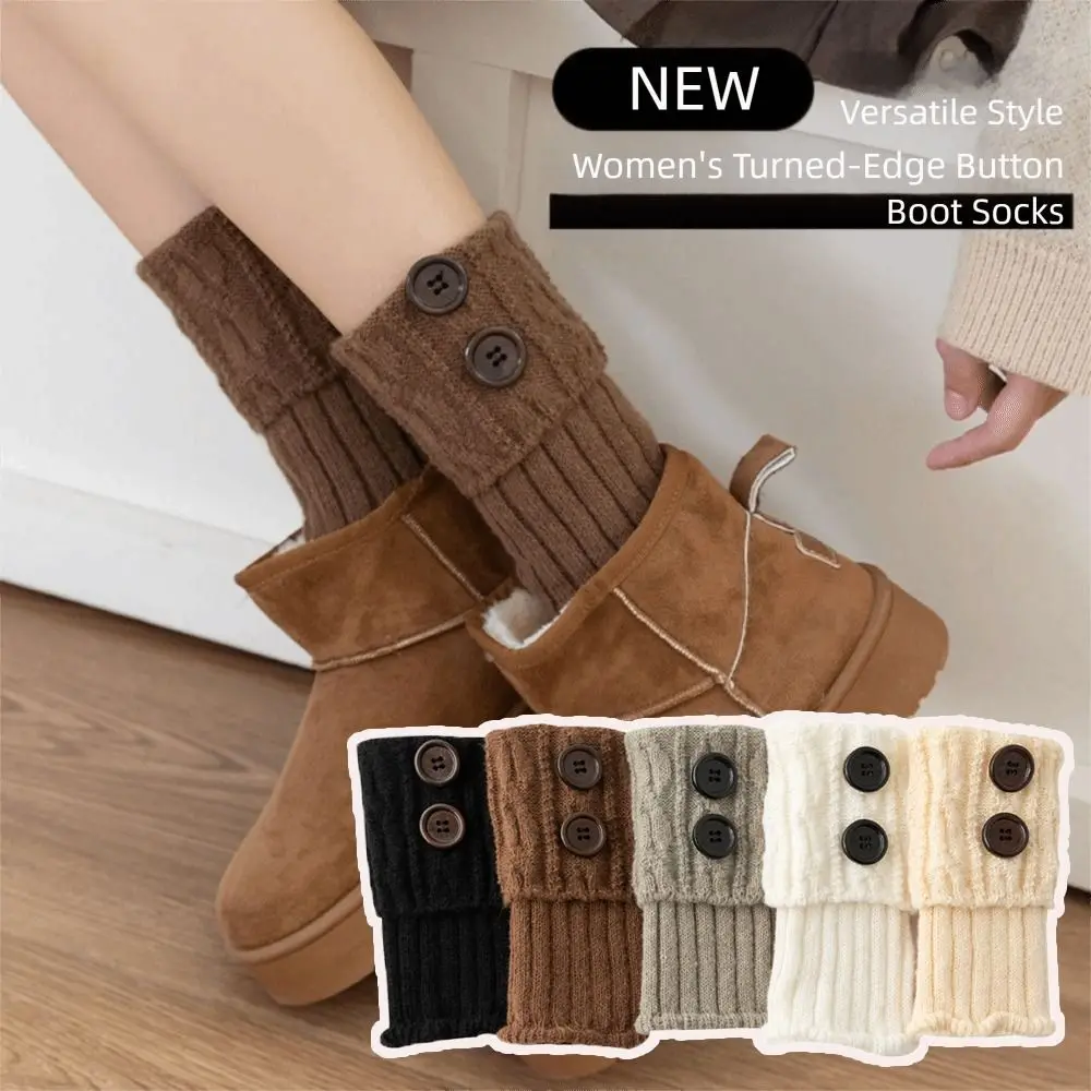 Solid Color Warmers Boot Cover Button Detail Soft Warm Boot Toppers Twist Pattern Crochet Knitted Boot Socks
Solid Color Warmers Boot Cover Button Detail Soft Warm Boot Toppers Twist Pattern Crochet Knitted Boot Socks