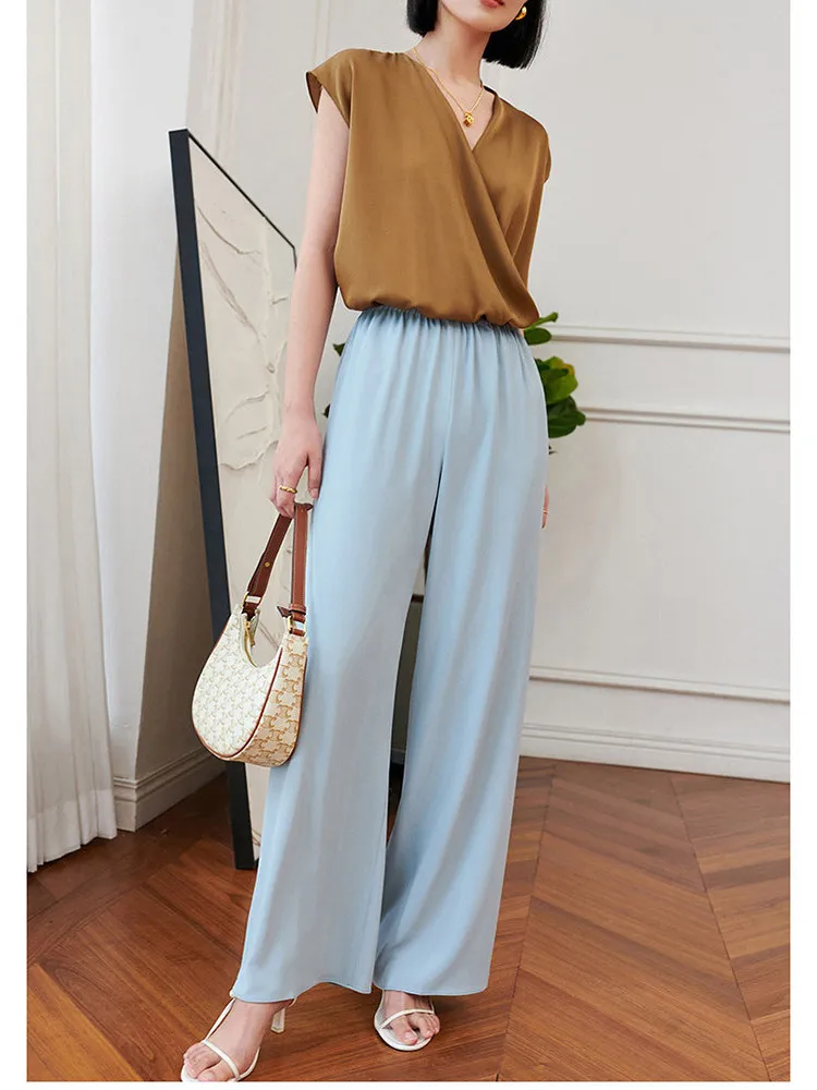 Silky Lightweight Elastic Waist Wide Leg Cool Pants Ningxia In-Between Long Legs Temperature Reduction 3℃ Slimming 0 Pou
Silky Lightweight Elastic Waist Wide Leg Cool Pants Ningxia In-Between Long Legs Temperature Reduction 3℃ Slimming 0 Pou